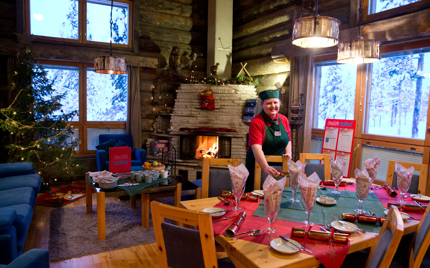 Santa's Lapland Log Cabin Holidays 5 Bedroom Christmas Cabins 'I'